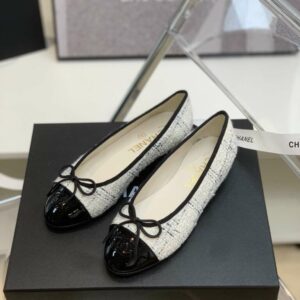 Chanel Ballet Flats White For Women