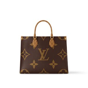 Louis Vuitton OnTheGo MM Monogram And Monogram Reverse Canvas For Women, Women's Handbags, Shoulder Bags 13.8in/35cm LV M45321