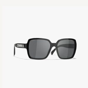 Chanel Square Sunglasses Black For Women A71305 X08101 S2610