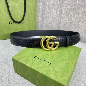 Gucci Signature Belt Black For Women