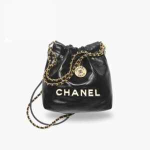 Chanel 22 Mini Bag Black For Women AS3980 B09859 94305 - 7.8 Inches/20 Cm