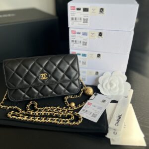 Chanel CC Wallet On Chain Bag Black For Women 6.7 in / 17 cm