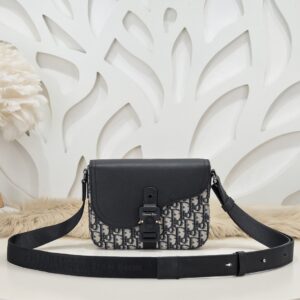 Dior Mini Saddle Saddle Bag With Shoulder Strap Beige For Women 9in/23cm 1ADPO049YKS_H27E
