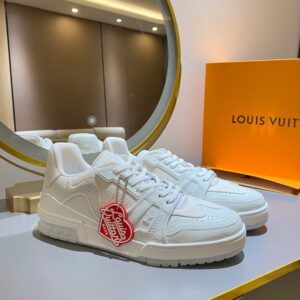 Louis Vuitton Trainer Sneaker White Virgil Abloh For Men LV