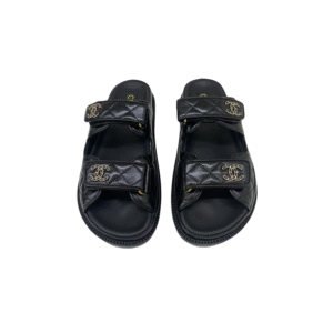 Chanel Sandals With Chanel Logo Black For Women